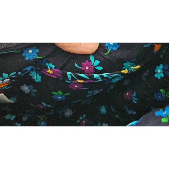 Vera Bradley Floral Quilted Crossbody Bag Colorful Pattern Adj Strap & Zipper - Picture 7 of 10